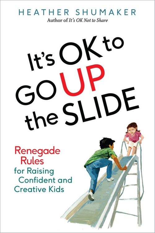 Book cover to It's OK to go up the Slide